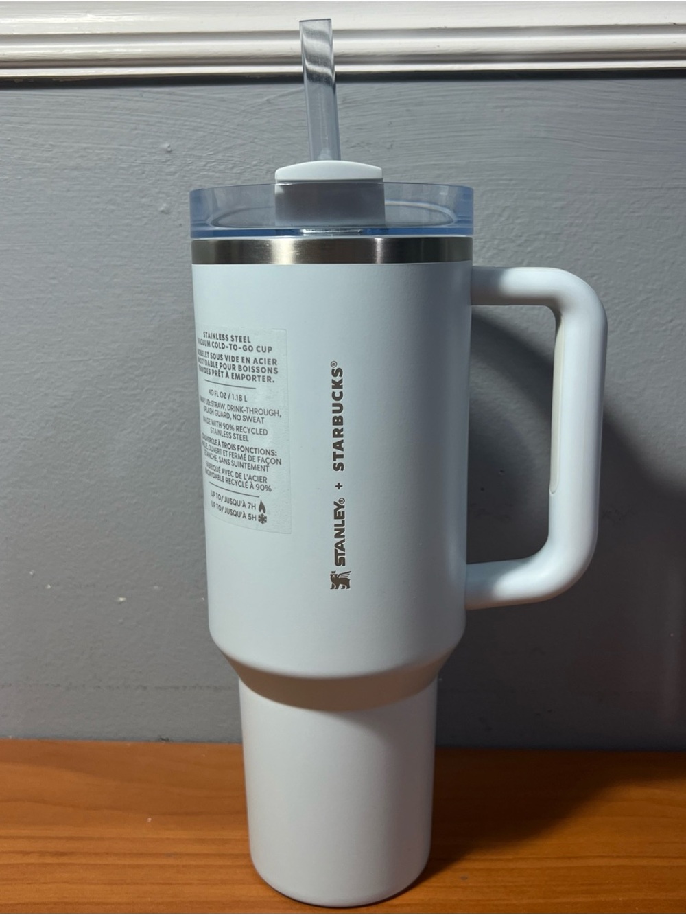 NEW STANLEY 2024 Starbucks x Stanley Cup Spring Light Blue Tumbler 40 oz NEW